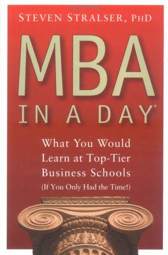 Cover of MBA in a Day