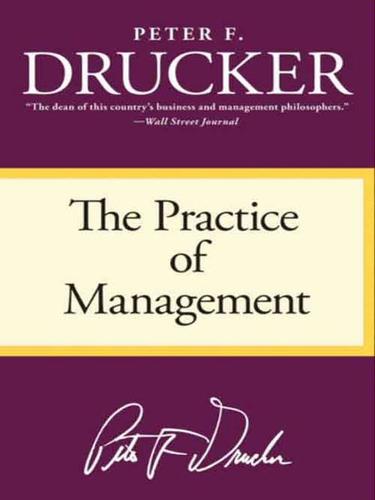Cover of The Practice of Management