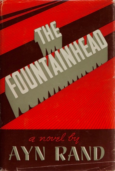 First-edition jacket of The Fountainhead